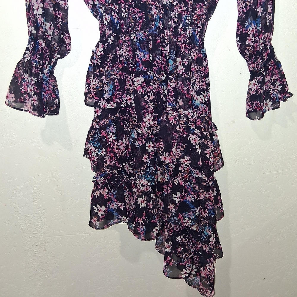MISA Savanna Ditzy Asymmetrical Dress - Picture 8 of 14